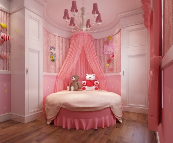 Simple European Style Girl's Room Daughter's Room-ID:761742689
