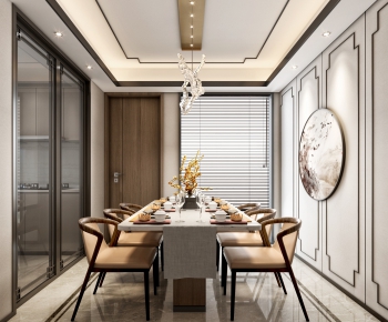 New Chinese Style Dining Room-ID:998420937