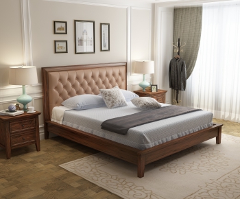 American Style Double Bed-ID:625779856