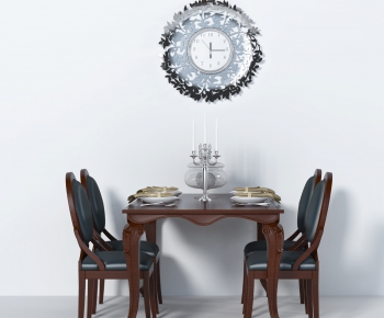 American Style Simple European Style Dining Table And Chairs-ID:440527583