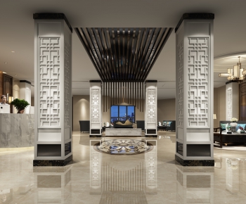 New Chinese Style Lobby Hall-ID:618662651