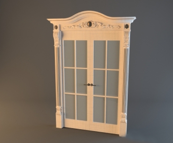 European Style Solid Wood Door-ID:109326636