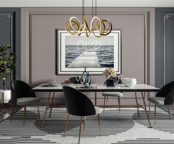 Modern Dining Table And Chairs-ID:496880113
