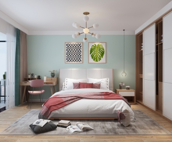 Nordic Style Bedroom-ID:391848746