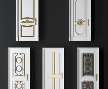 European Style Solid Wood Door-ID:734436923