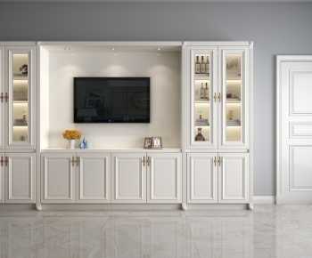Simple European Style Decorative Cabinet-ID:909537342