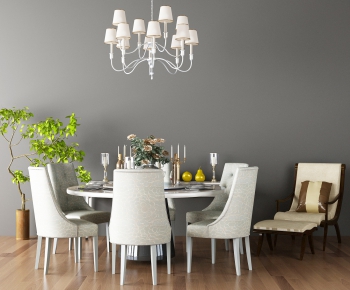 Simple European Style Dining Table And Chairs-ID:603748135