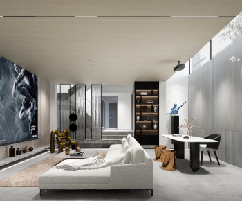 Modern A Living Room-ID:298796979