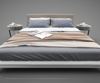 Modern Double Bed-ID:709921665