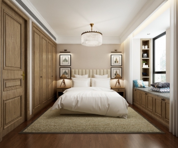 New Chinese Style Bedroom-ID:638454969