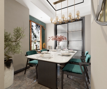 New Chinese Style Dining Room-ID:319216228