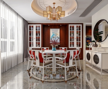 New Chinese Style Dining Room-ID:265817941