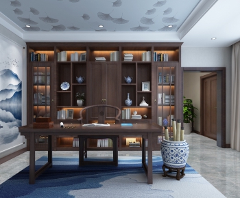 New Chinese Style Study Space-ID:984236973