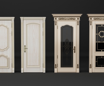 European Style Solid Wood Door-ID:141266911
