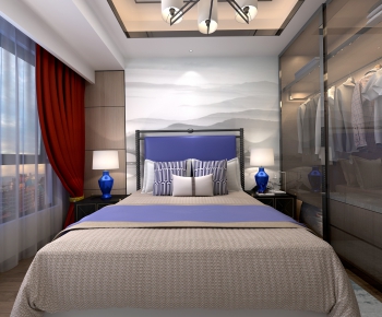 New Chinese Style Bedroom-ID:330744151