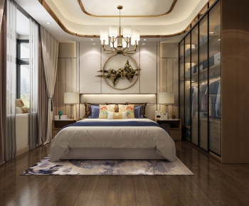 New Chinese Style Bedroom-ID:161100463