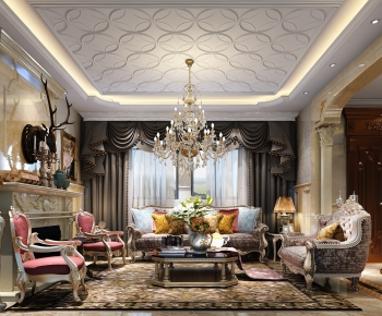 Classical Style A Living Room-ID:217592664