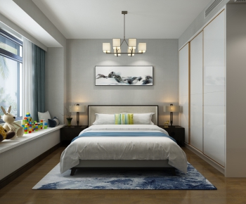 New Chinese Style Bedroom-ID:337236697