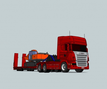 现代拖车卡车-ID:955786565