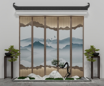 New Chinese Style Garden-ID:241099631