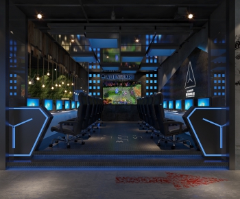 Industrial Style Internet Cafe-ID:441780413