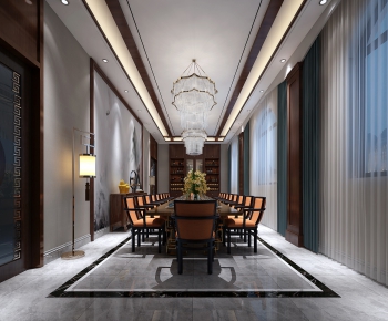 New Chinese Style Dining Room-ID:741701717