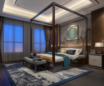 New Chinese Style Bedroom-ID:194676644