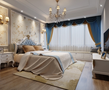 Simple European Style Bedroom-ID:439687512