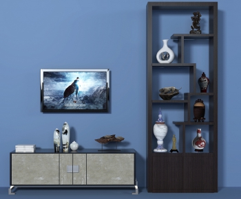 New Chinese Style TV Cabinet-ID:350045546