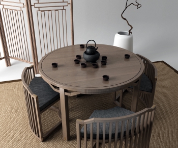 New Chinese Style Tea Tables And Chairs-ID:905286267