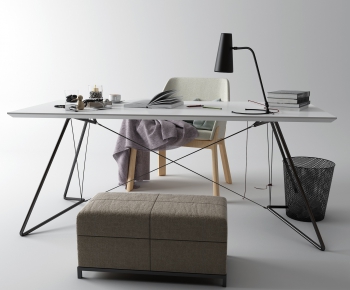 Modern Computer Desk And Chair-ID:404394527