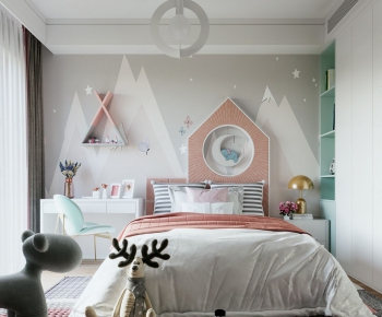 Nordic Style Girl's Room Daughter's Room-ID:692231954