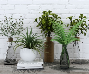Modern Potted Green Plant-ID:151189817