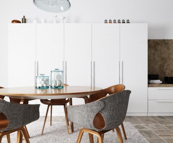 Nordic Style Dining Table And Chairs-ID:524930555
