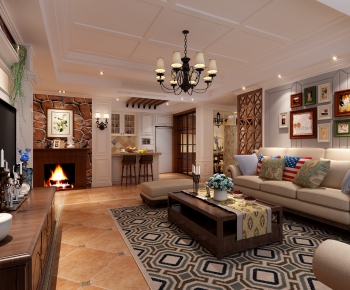 American Style A Living Room-ID:755338819