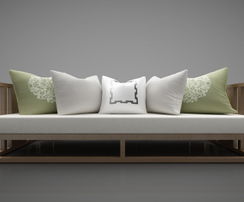 New Chinese Style Three-seat Sofa-ID:532262586