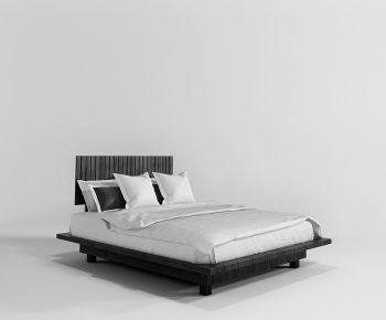 New Chinese Style Double Bed-ID:789553963