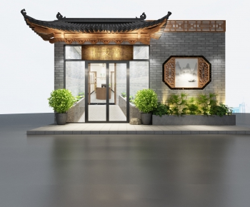 New Chinese Style Facade Element-ID:484905825