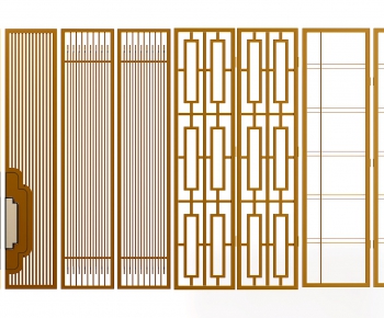New Chinese Style Metal Screen Partition-ID:711530314