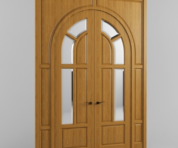 Modern Solid Wood Door-ID:639628425