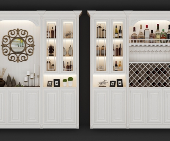 American Style Wine Cabinet-ID:813343676