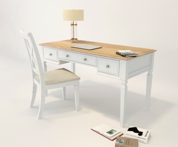 Simple European Style Computer Desk And Chair-ID:792258296