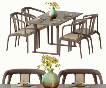 New Chinese Style Dining Table And Chairs-ID:205144563