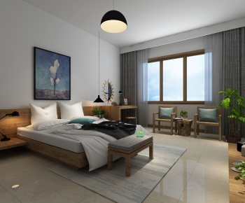 New Chinese Style Bedroom-ID:917260657