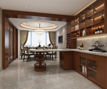 New Chinese Style Dining Room-ID:294303361