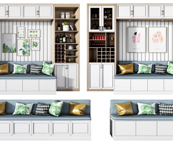 Nordic Style Wine Cabinet-ID:950466872