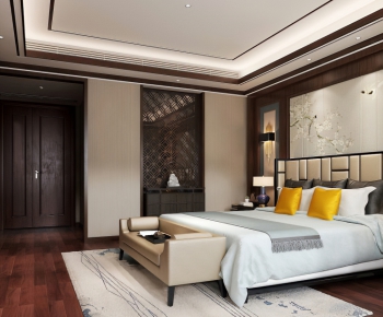 New Chinese Style Bedroom-ID:467603655