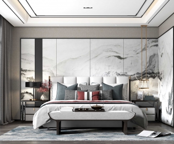 New Chinese Style Bedroom-ID:705860194