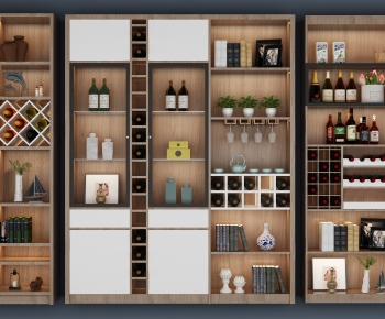 Nordic Style Wine Cabinet-ID:415538251