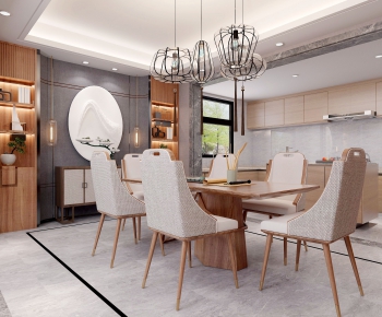 New Chinese Style Dining Room-ID:893093899